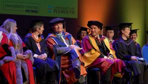 Sir Michael Morpurgo attends Petroc's 2023 graduation