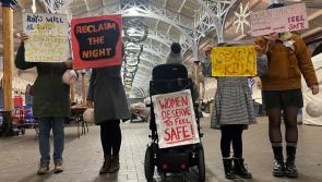 Women reclaim the night in Barnstaple to mark the end of 16 Days of Action