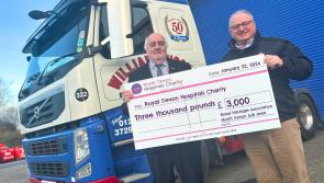 North Devon hauliers deliver big charity donation 