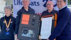 RNLI Ilfracombe delivers commemorative scroll
