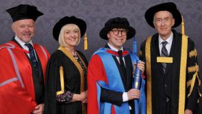 Comedian Josh Widdicombe awarded honorary degree by the University of Exeter