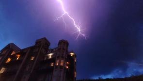 Lightning storm illuminates North Devon