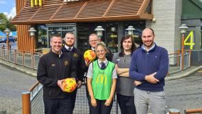 Local Maccies supporting Bideford youth football