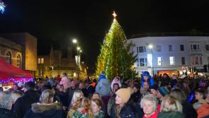 Pictures: Crowds brave the wet to kick start Christmas in Barnstaple 