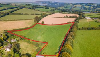 Land approved for development in North Devon village