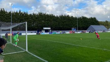 Penalty victory for Robins. Pic from Bideford AFC