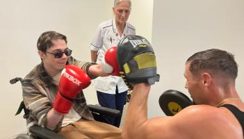 Brilliant boxing experience for Sean