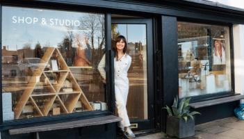 Georgie in the entrance of the Wanderlust Life credit Max Weston