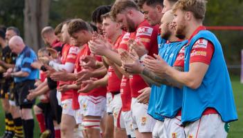 Barnstaple RFC tribute for Alison Joce. Pic from Bob Collins