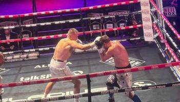 Billy Stanbury boxing to victory