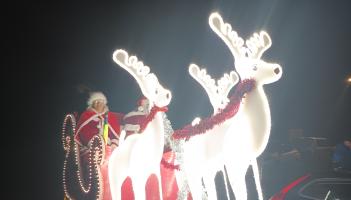 Barnstaple santa sleigh