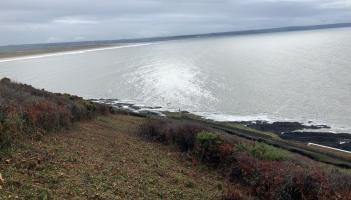 Route clearance for the new path at Downend Croyde Photo credit - Devon County Council