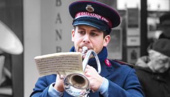 Salvation Army Mark Read trumpeter