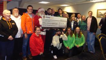 Barnstaple RT Santa Sleigh cheque group