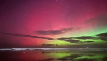 Rare Northern Lights phenomenon turns UK skies green and pink