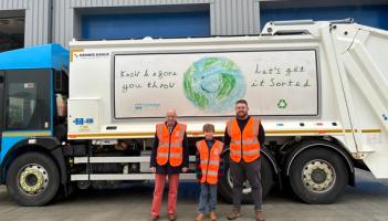 Bideford boy sees winning design brought to life on new Torridge refuse truck