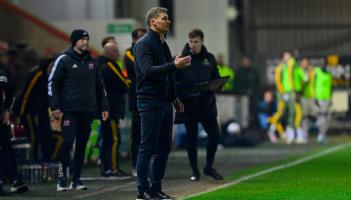 Matt Taylor back on the Exeter City sidelines. Pic from PPAUK