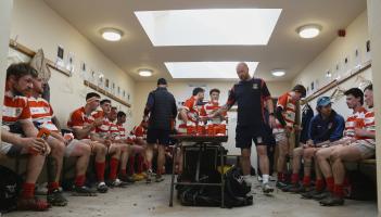 Inside the Bideford Chiefs changing room. Pic from Kevin Crowl.
