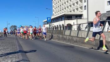 James McKibbin racing in Portugal