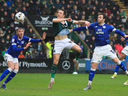 Plymouth Argyle thrash Cardiff. Pic from PPAUK