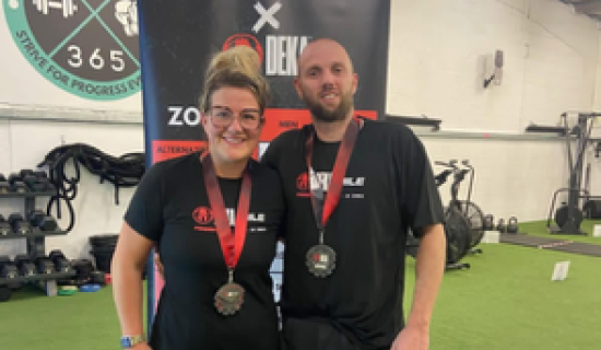 Jo and Steve at the World Champs