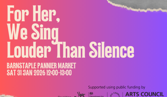 Community singalong and art installation highlight sexual abuse awareness in Barnstaple