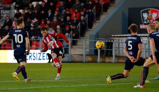 Exeter City beating Stevenage. Pic from PPAUK