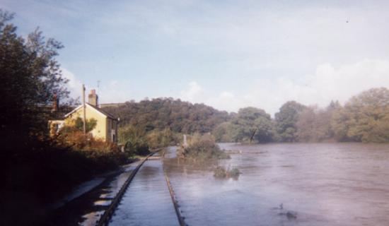 Tarka Line flooding in 2000 credit Ainsley-Bennett