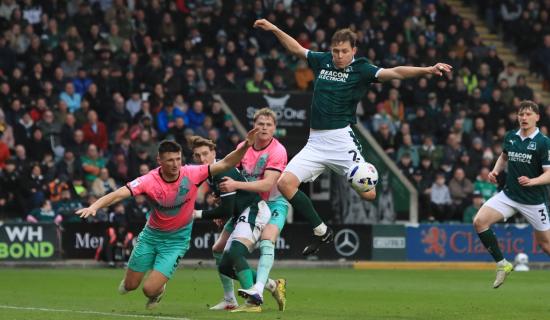 Plymouth Argyle beat Doncaster. Pic from PPAUK