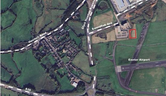 An aerial view of the proposed location for 14 commercial units at the Skypark (Image courtesy: Grainge Architects