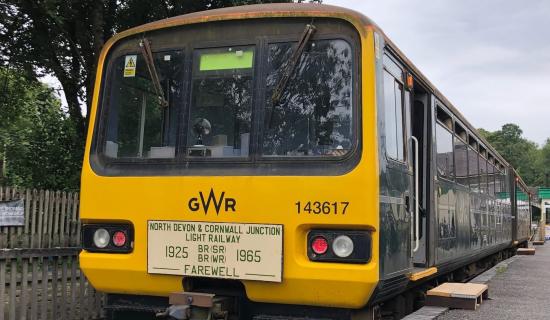 The 143 at the platform waiting for passengers