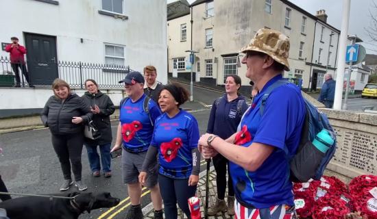 Royal British Legion supporters battle wind, rain and Dartmoor terrain before triumphant Ivybridge finish
