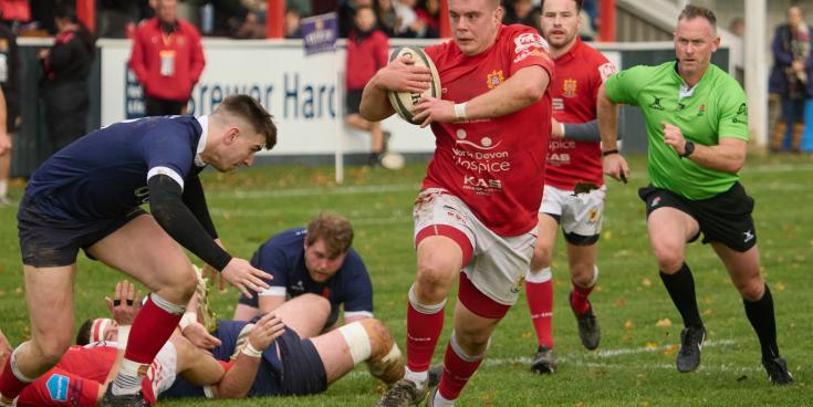 Man of the Match Domini Robson. Pic from Bob Collins