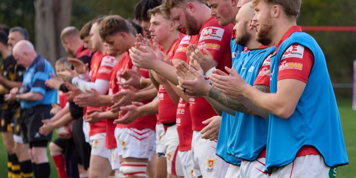 Barnstaple RFC tribute for Alison Joce. Pic from Bob Collins