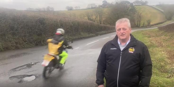 FB video screenshot bike