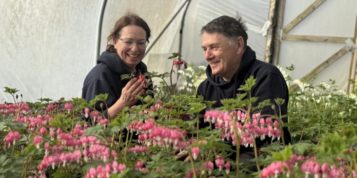 Hannah and Nick Wade of Gardeners Delight Nursery