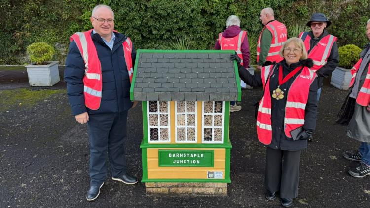 NC MP Ian Roome and Barnstaple Mayor Janet Coates - Credit Tim Steer