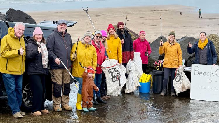 North Devon cleaned up by hundreds as nearly 700kg of litter is hauled away