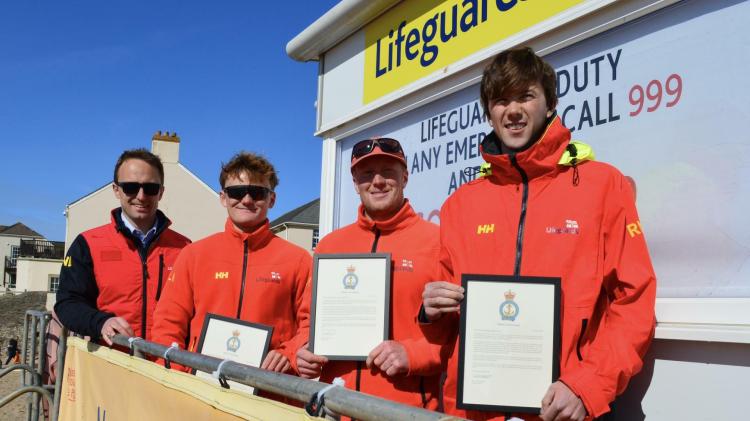 North Devon RNLI lifeguards commended for rescue ahead of season launch