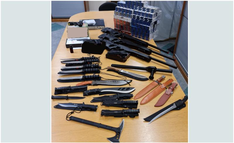 A file image of knives seized by the police - Credit: Submitted