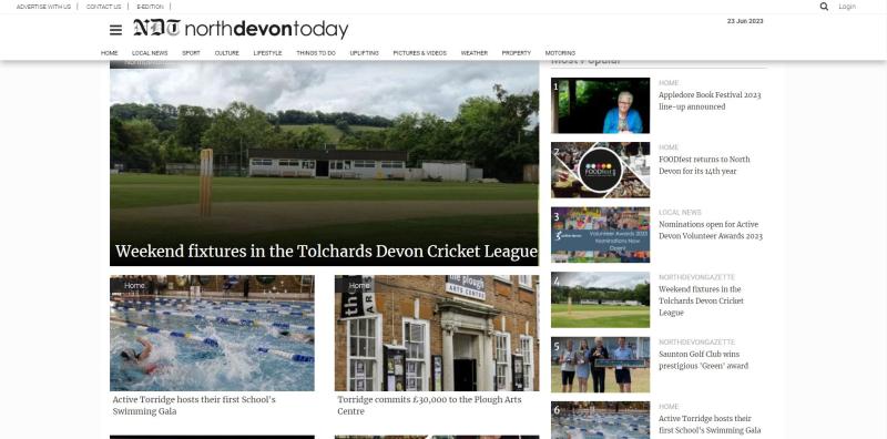 North Devon Today Homepage