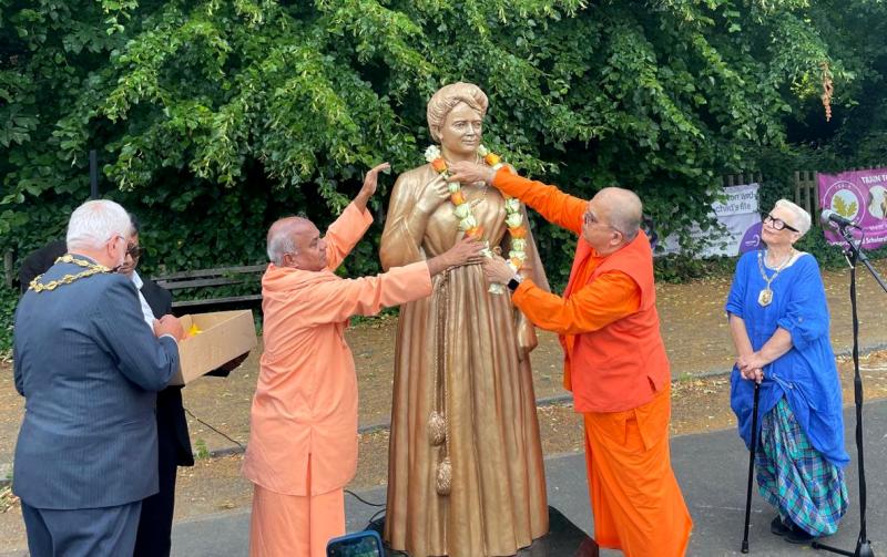 Cllr. Doug Smith (far left) alongside other dignitaries at the statue unveiling in London - Credit: TDC