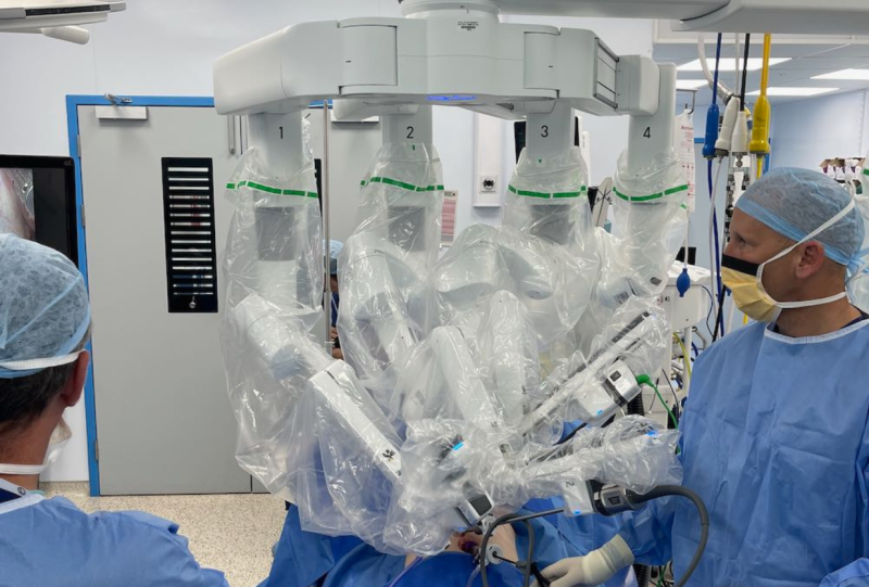 Surgeons at NDDH are now performing robotic surgery for hiatal hernias, inguinal hernias and gallbladder removal - Credit: NDDH
