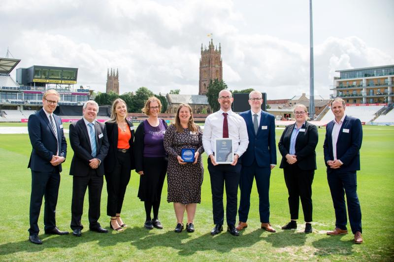 TDC Planning Team with two award sponsors (far left and right) - Credit: TDC