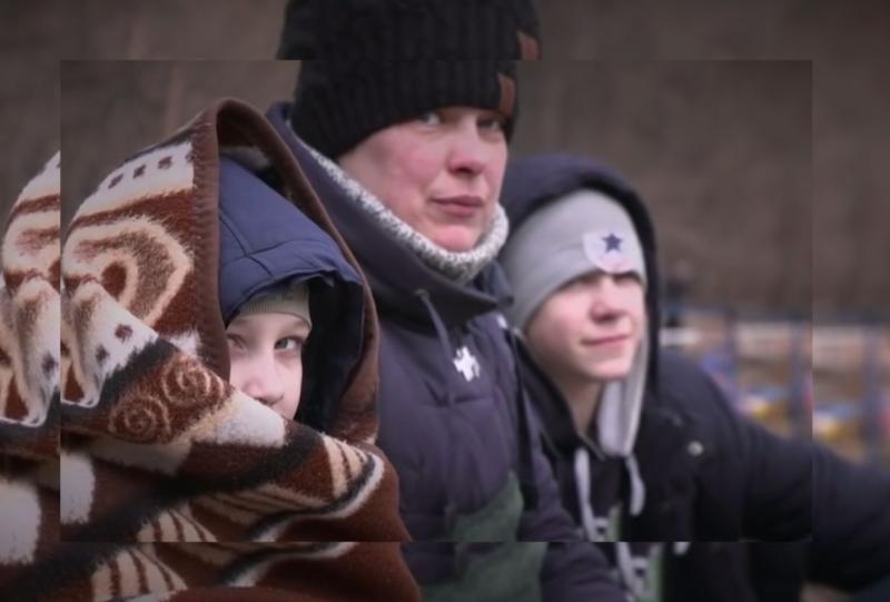 Ukrainian refugees - Credit: BBC