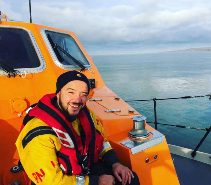 Appledore RNLI volunteer crew member Robbie Ward passes out as a Tamar Mechanic - Credit: RNLI