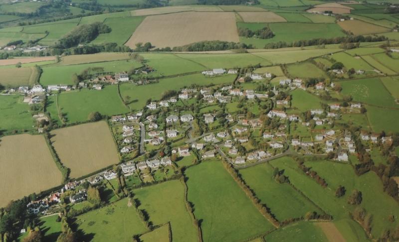 An aerial view of the village of Ashford - Credit: APC