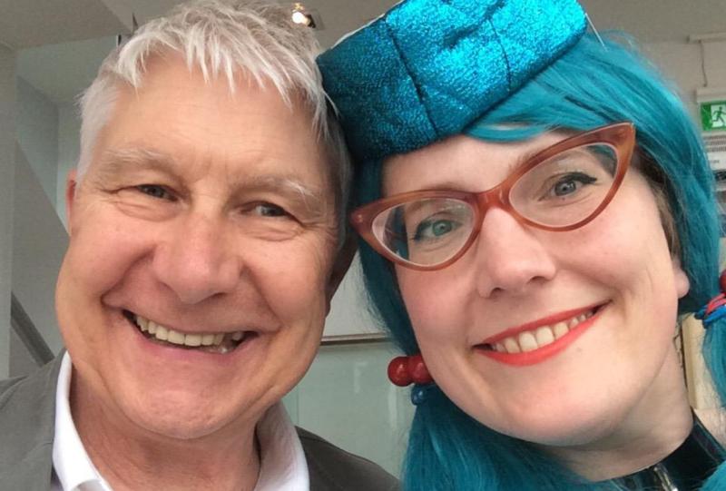 Children’s author Nick Butterworth and illustrator Sarah McIntyre who will be judging the competition