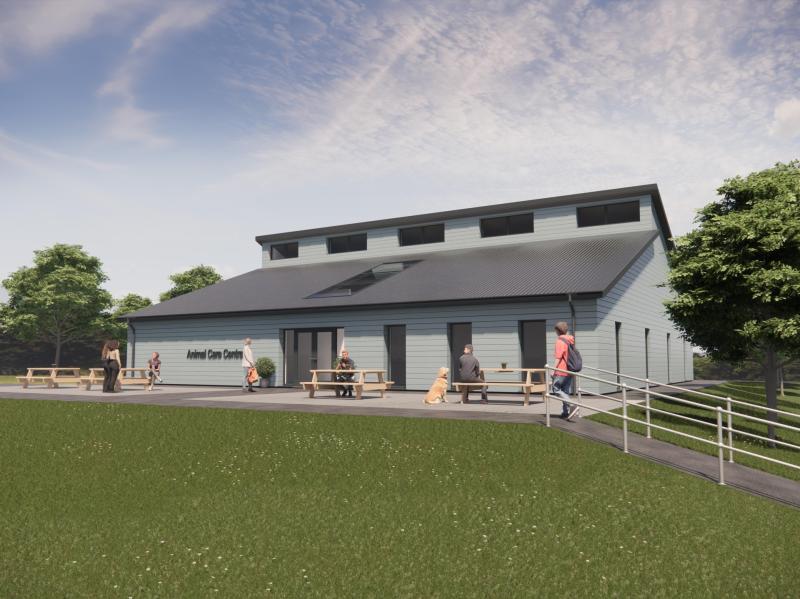 Architect impression of the planned Animal Centre