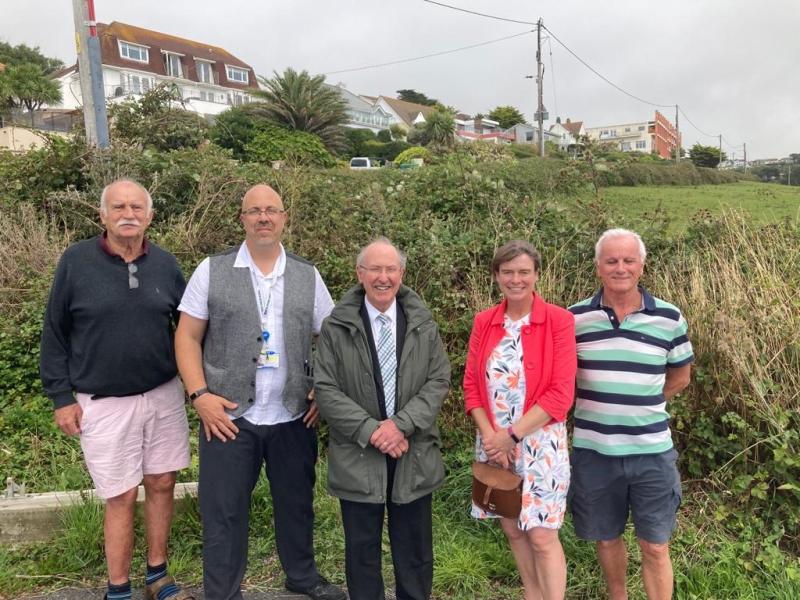The Devon Housing Commission visiting Woolacombe Community Land Trust with North Devon MP Selaine Saxby
